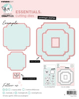 CCL Cutting Die Postage Stamp Essentials 8 PC