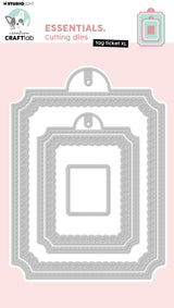 CCL Cutting Die Tag Ticket XL Essentials 7 PC