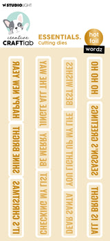 CCL Hot Foil Cutting Die Wordz Essentials 12 PC