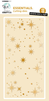 CCL Hot Foil Cutting Die Slimline Starry Night Essentials 1 PC
