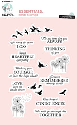 CCL Clear Stamp Condolences Essentials 15 PC