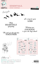 CCL Clear Stamp Condolences Essentials 15 PC
