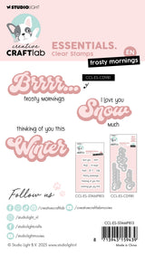CCL Clear Stamp Frosty Mornings Essentials 93x61x3mm 10 Pieces