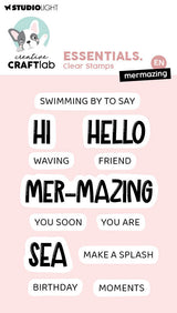 CCL Clear Stamps Mermazing Essentials 12 Pieces