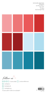 CCL Unicolor Paper Pad Red & Blue Essentials 24 SH