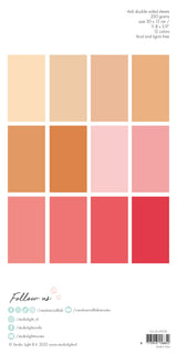 CCL Unicolor Paper Pad Peach & Pinks Essentials 24 SH