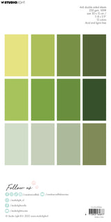 CCL Unicolor Paper Pad All Greens Essentials