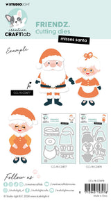 CCL Cutting Die Misses Santa Friendz 15 PC
