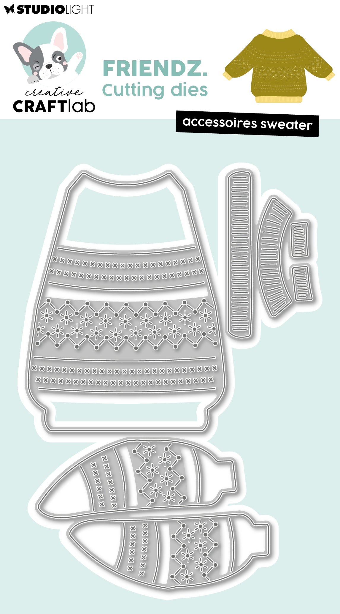 CCL Cutting Die Sweater Friendz 3 Pieces
