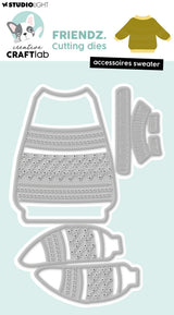 CCL Cutting Die Sweater Friendz 3 Pieces