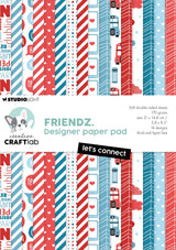 CCL Designer Paper Pad Let's Connect Friendz 24 SH