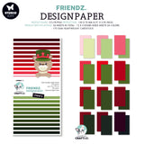 CCL Paper Pad Cheery Reds & Greens Friendz 150x75x9mm 24 SH nr.66