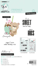 CCL Clear Stamp Cacao Kisses Friendz 148x105x4mm 17 PC nr.308