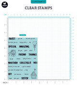 CCL Clear Stamp Special Friend Eng Friendz 148x105x4mm 33 PC nr.337