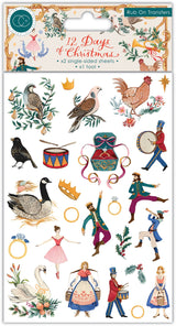 Craft Consortium 12 Days Of Christmas - Rub-Ons