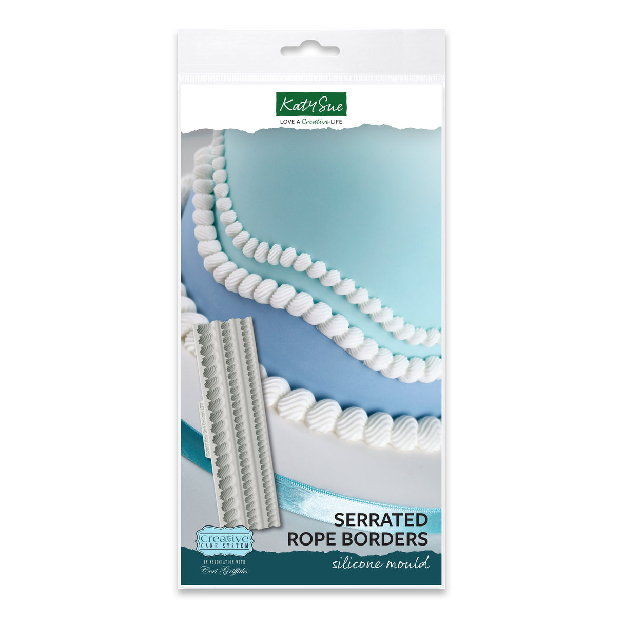 Serrated Rope Borders Silicone Mould