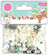 Craft Consortium Candy Christmas - Snowflake Sequins
