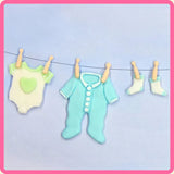 Baby Clothes Washing Line Silicone Mould