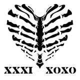 Creative Expressions Andy Skinner Heart Of Bone 8 in x 8 in Stencil