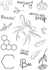 Creative Expressions Bonnita Moaby Queen Bee A5 Clear Stamp Set