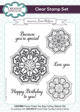 Creative Expressions Jamie Rodgers Pointy Petals Tea Bag Folding 6 in x 8 in Stamp Set