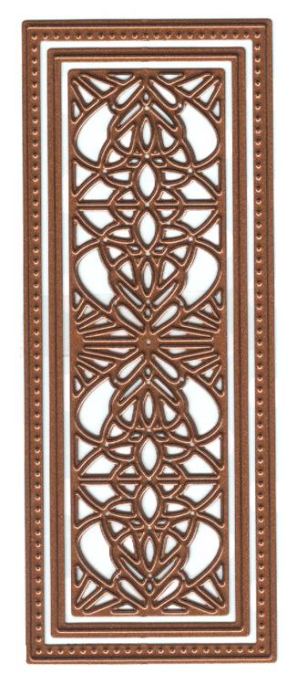 Mini Striplet Collection Mirrored Die, intricate craft cutting die for creating elegant mirrored striplet patterns.