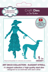 Creative Expressions Sue Wilson Art Deco Elegant Stroll Craft Die