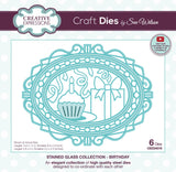 Creative Expressions Sue Wilson Stained Glass Birthday Craft Die