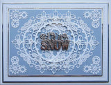 Festive Industrial Chic Collection Mechanical Holly Square