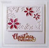Festive Collection Pretty Poinsettia Frame Craft Die