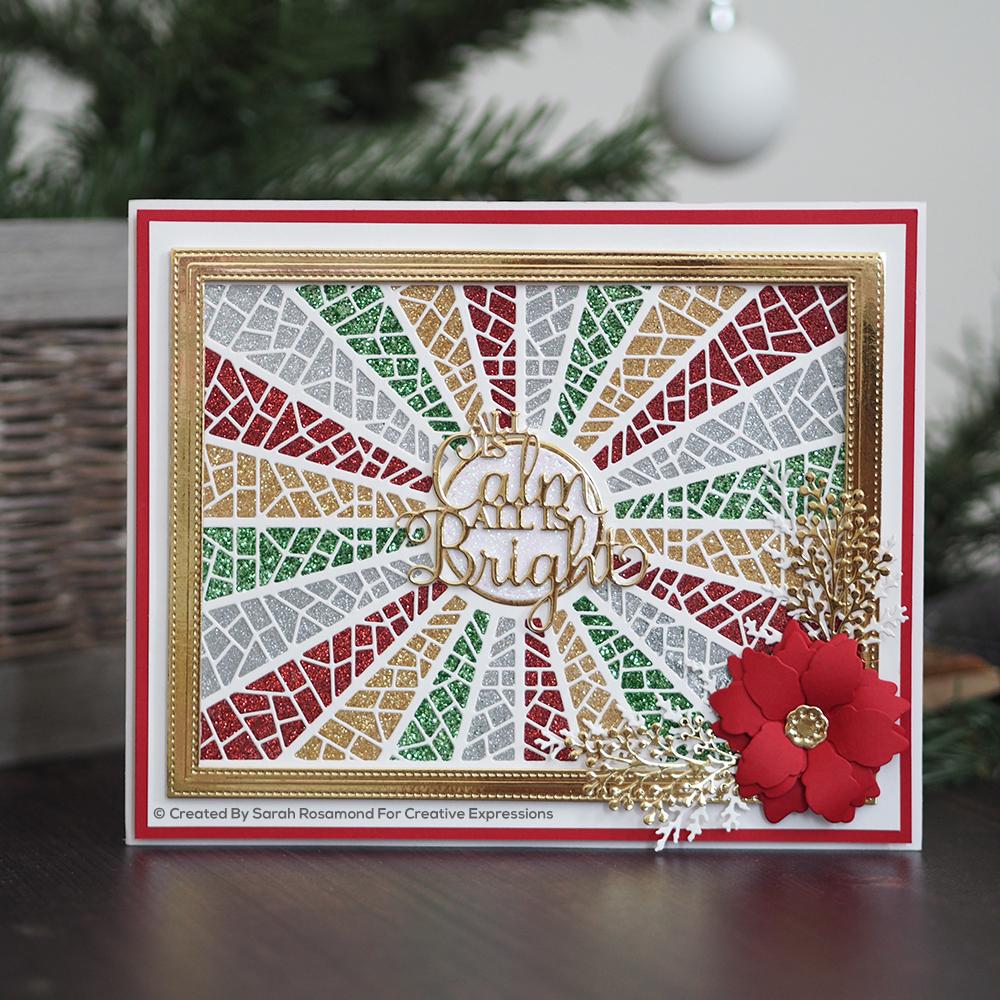 Dies by Sue Wilson Festive Mosaic Ray Background