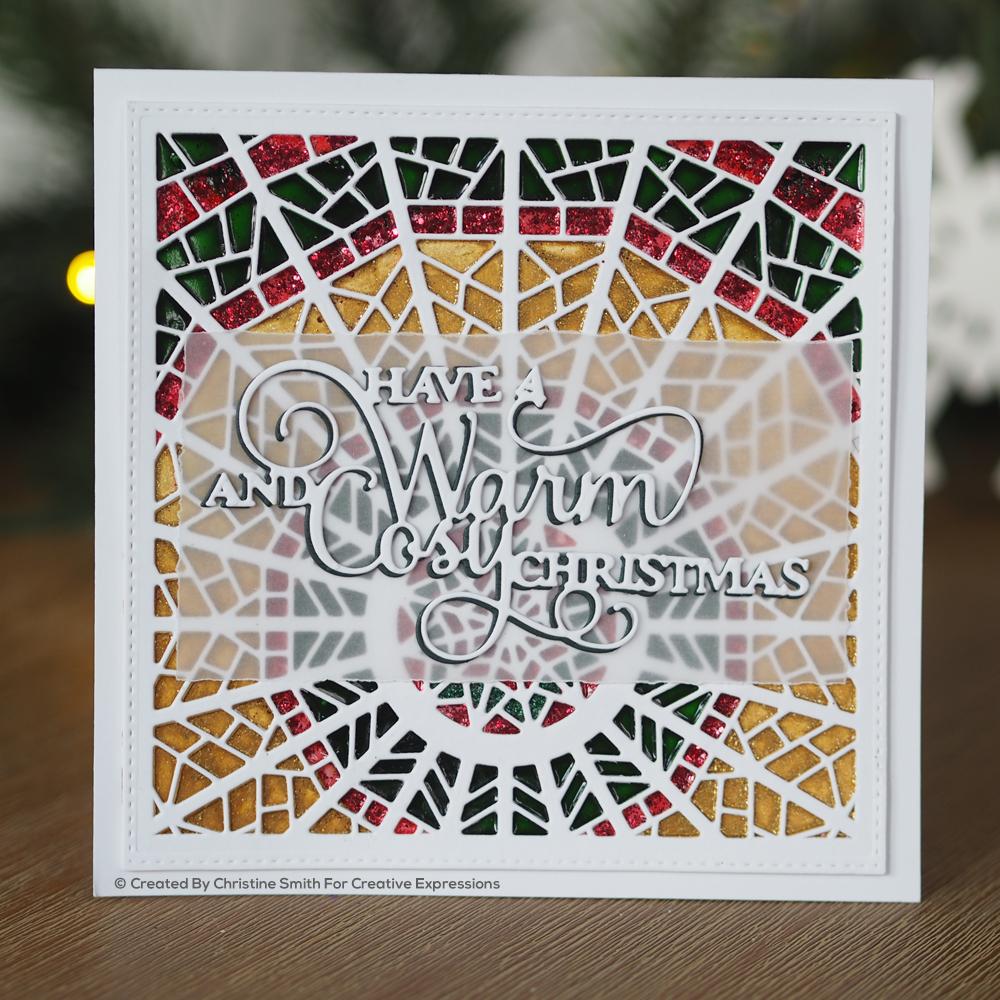 Dies by Sue Wilson Festive Mosaic Ray Background