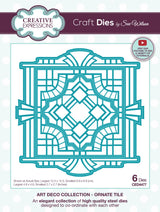 Creative Expressions Sue Wilson Art Deco Collection Ornate Tile Craft Die
