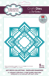 Creative Expressions Sue Wilson Art Deco Dazzling Diamonds Craft Die