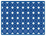 Expressions Collection Typewriter Grid Alphabet Die
