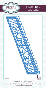 Sue Wilson Dies - Diagonals Collection - Love Hearts