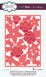 Creative Expressions Jamie Rodgers Pierced Christmas Roses Craft Die