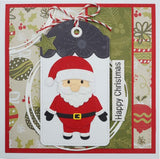 Stitched Collection Jolly Santa Craft Die