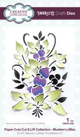 Creative Expressions Paper Cuts Cut & Lift Blueberry Bliss Craft Die