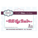 Creative Expressions Dies by Sue Wilson Mini Shadowed Sentiments All the Best