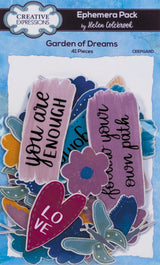 Creative Expressions Helen Colebrook Garden Of Dreams Ephemera Pack