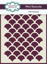 Creative Expressions Mini Stencil Fish Scales 4.0 in x 3.0 in