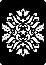 Creative Expressions Mini Stencil Ornamental Holly