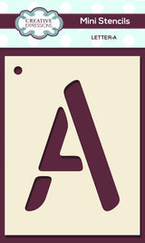 Mini Stencil Upper Case Letter