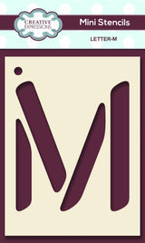 Mini Stencil Upper Case Letter