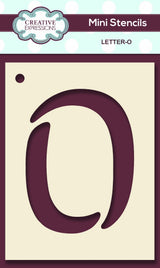 Mini Stencil Upper Case Letter