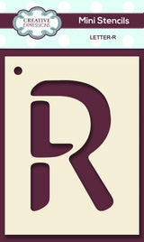 Mini Stencil Upper Case Letter