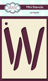 Mini Stencil Upper Case Letter
