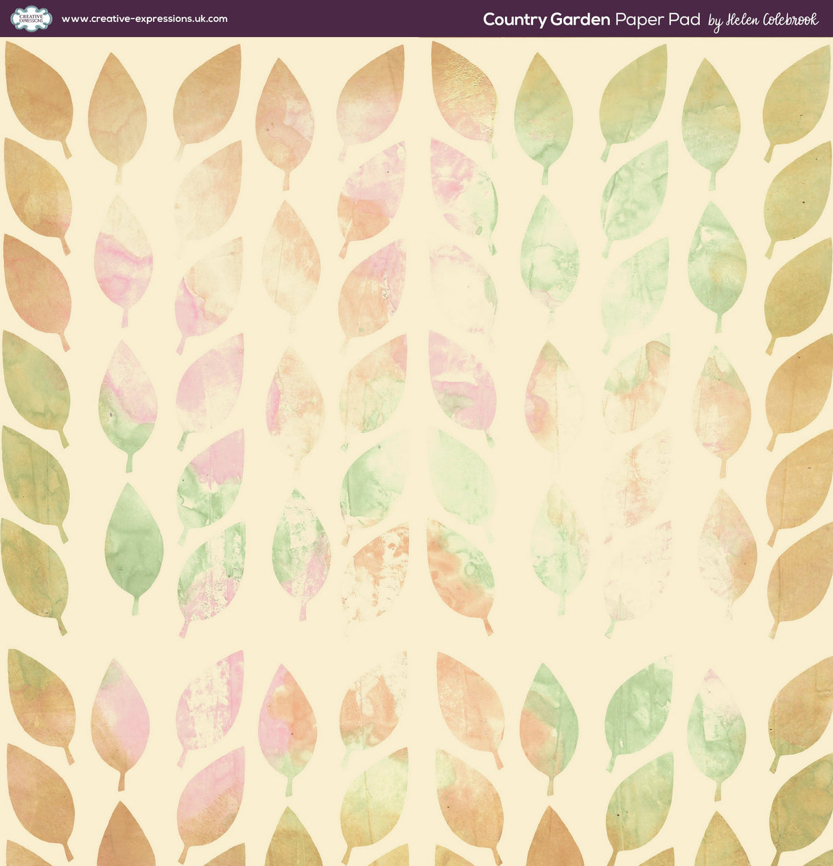 Creative Expressions Helen Colebrook Country Garden 8 in x 8 in Paper Pad
