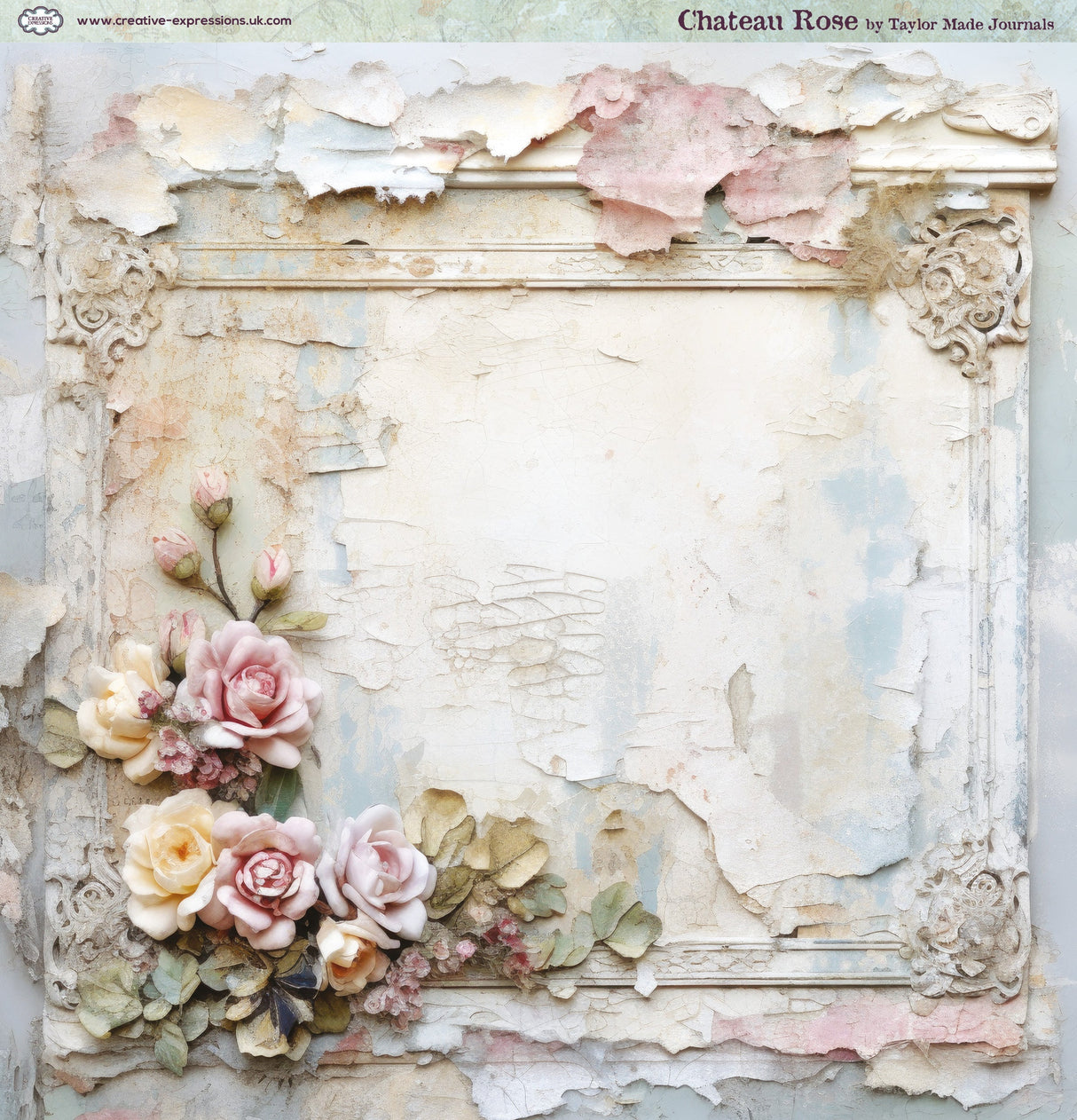Creative Expressions Taylor Made Journals Chateau Rose 8 in x 8 in Paper Pad
